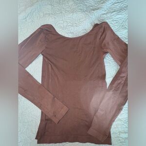 Free People Long Sleeve Fitted Top NWOT